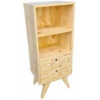 Biblioteca Alto 100cm 2 Cajones y 2 Huecos