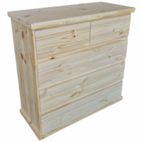 Comoda 100cm 3 Caj Grandes y 2 Chicos