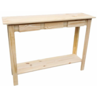 Desayunador 140x40x100 Cm Alto 2 Caj 1 Estantes