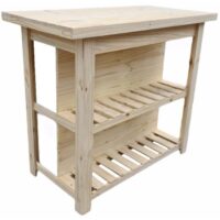 Isla 120x60x100 Alto Pata L "Eco" Desayunadora