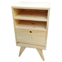 Mesa de Luz Sommier Puerta Chica y 2 Huecos