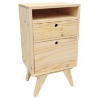 Mesa de Luz Sommier 1 Puerta, 1 Cajon y 1 Hueco