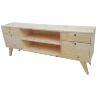 Rack LCD 120cm 2 cajones, 2 Ptas y 2 Huecos