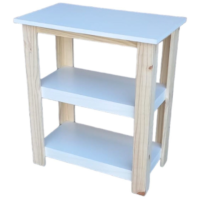 Mesa Arrime 2 Estantes Melamina